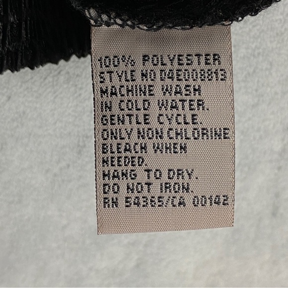 TanJay  Dress Top Stretchy Crepe Fabric Black Sz Large Cap Sleeve - Picture 7 of 10